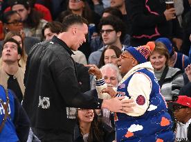 Drake At Miami Heat v New York Knicks Game - NYC