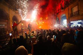 Correfoc Ends The Festivities Of San Sebastian - Palma De Mallorca