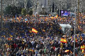 Mass Rally Against Catalan Amnesty Bill - Madrid