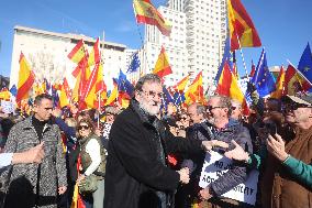 Mass Rally Against Catalan Amnesty Bill - Madrid