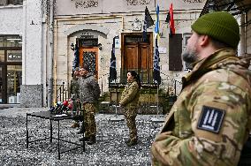 Recruiting center of Da Vinci Wolves battalion opens in Lviv