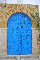 TUNISIA-TUNIS-WOODEN DOORS