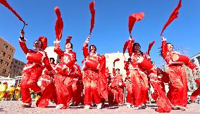 Chinese Welcome Spring Festival Holiday