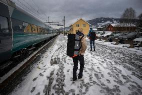 Railway Route Oslo - Bergen