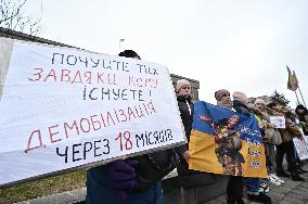 Rally in support of military demobilization held in Zaporizhzhia