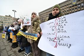 Rally in support of military demobilization held in Zaporizhzhia