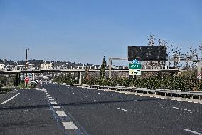 A7 Highway Blocked By Angry Farmers Near Lyon