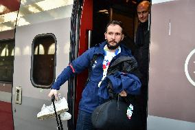 Euro Champion French Handball Team Back To Paris