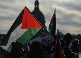 Pro-Palestinian Protest In Edmonton