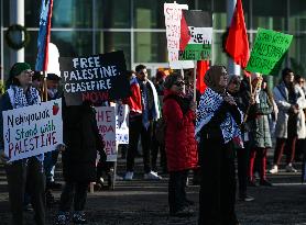 Pro-Palestinian Protest In Edmonton