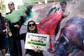 Protest Against For Resumption Of Bullfights