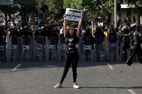 Protest Against For Resumption Of Bullfights