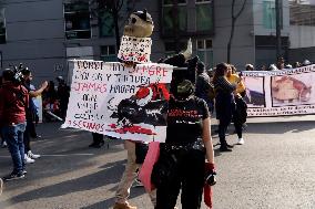 Protest Against For Resumption Of Bullfights