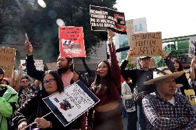 Protest Against For Resumption Of Bullfights