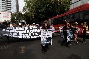 Protest Against For Resumption Of Bullfights