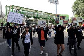 Protest Against For Resumption Of Bullfights