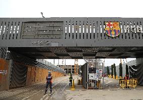 The Camp Nou reconstruction works intensify