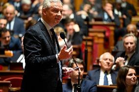 A Session Of Questions To The Government At The Senat In Paris