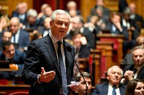 A Session Of Questions To The Government At The Senat In Paris