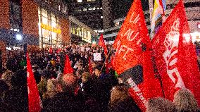 Protest Against AFD (Alternative For Germany)  In Leverkusen