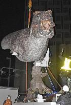 Full-size Tyrannosaurus rex statue in dinosaur prefecture Fukui