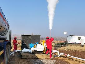 CO2 Flood Leak Emergency Response Drill Site in Puyang