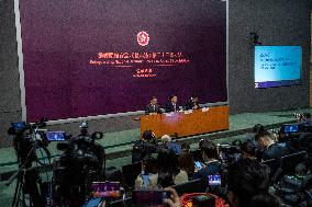 Hong Kong Government Press Conference On Article 23 Legislation Public Consultation