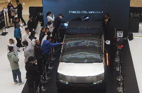 Tesla Electric Cybertruck Displayed in Hangzhou