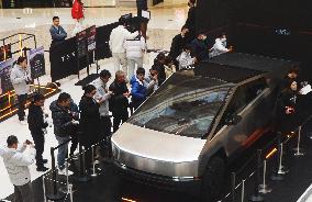 Tesla Electric Cybertruck Displayed in Hangzhou