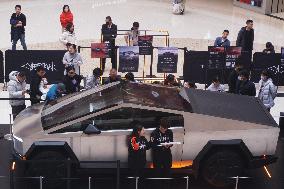 Tesla Electric Cybertruck Displayed in Hangzhou