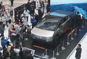 Tesla Electric Cybertruck Displayed in Hangzhou