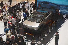 Tesla Electric Cybertruck Displayed in Hangzhou