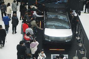 Tesla Electric Cybertruck Displayed in Hangzhou