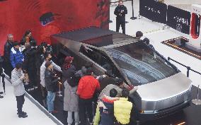 Tesla Electric Cybertruck Displayed in Hangzhou