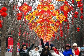 Chinese Welcome Lunar Dragon Year