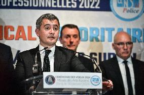 Gerald Darmanin At New Year's Wishes Ceremony  - Paris