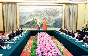 CHINA-BEIJING-ZHAO LEJI-COLOMBIA-MEETING (CN)