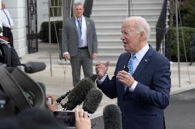 President Biden Hold A White House Departure