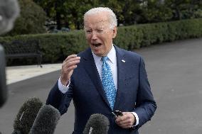 President Biden Hold A White House Departure