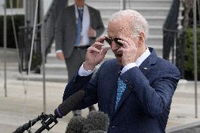 President Biden Hold A White House Departure