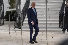 President Biden Hold A White House Departure