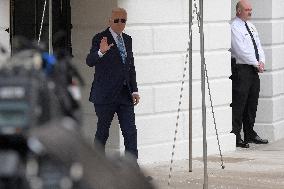 President Biden Hold A White House Departure