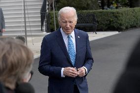 President Biden Hold A White House Departure