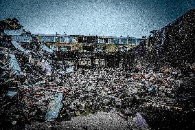 Explosion Aftermath In Rotterdam - Netherlands