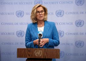 Senior Humanitarian And Reconstruction Coordinator For Gaza Press Conference At The United Nations In New York City