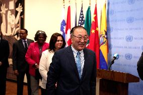 Senior Humanitarian And Reconstruction Coordinator For Gaza Press Conference At The United Nations In New York City