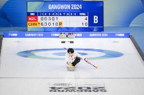 (SP)SOUTH KOREA-GANGNEUNG-WINTER YOUTH OLYMPIC GAMES-CURLING-MIXED DOUBLES-NZL VS CHN