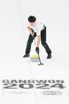 (SP)SOUTH KOREA-GANGNEUNG-WINTER YOUTH OLYMPIC GAMES-CURLING-MIXED DOUBLES-NZL VS CHN