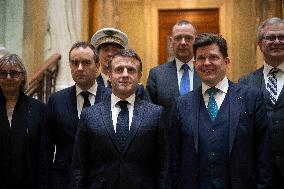 Macron Holds Talks At The Parliament - Stockholm