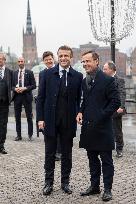 Macron Holds Talks At The Parliament - Stockholm